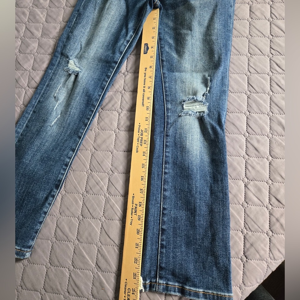 Risen Jeans Straight Leg Vintage Washed RDP1268 Sz 3/26 Frayed Distressed GUC - Picture 11 of 12